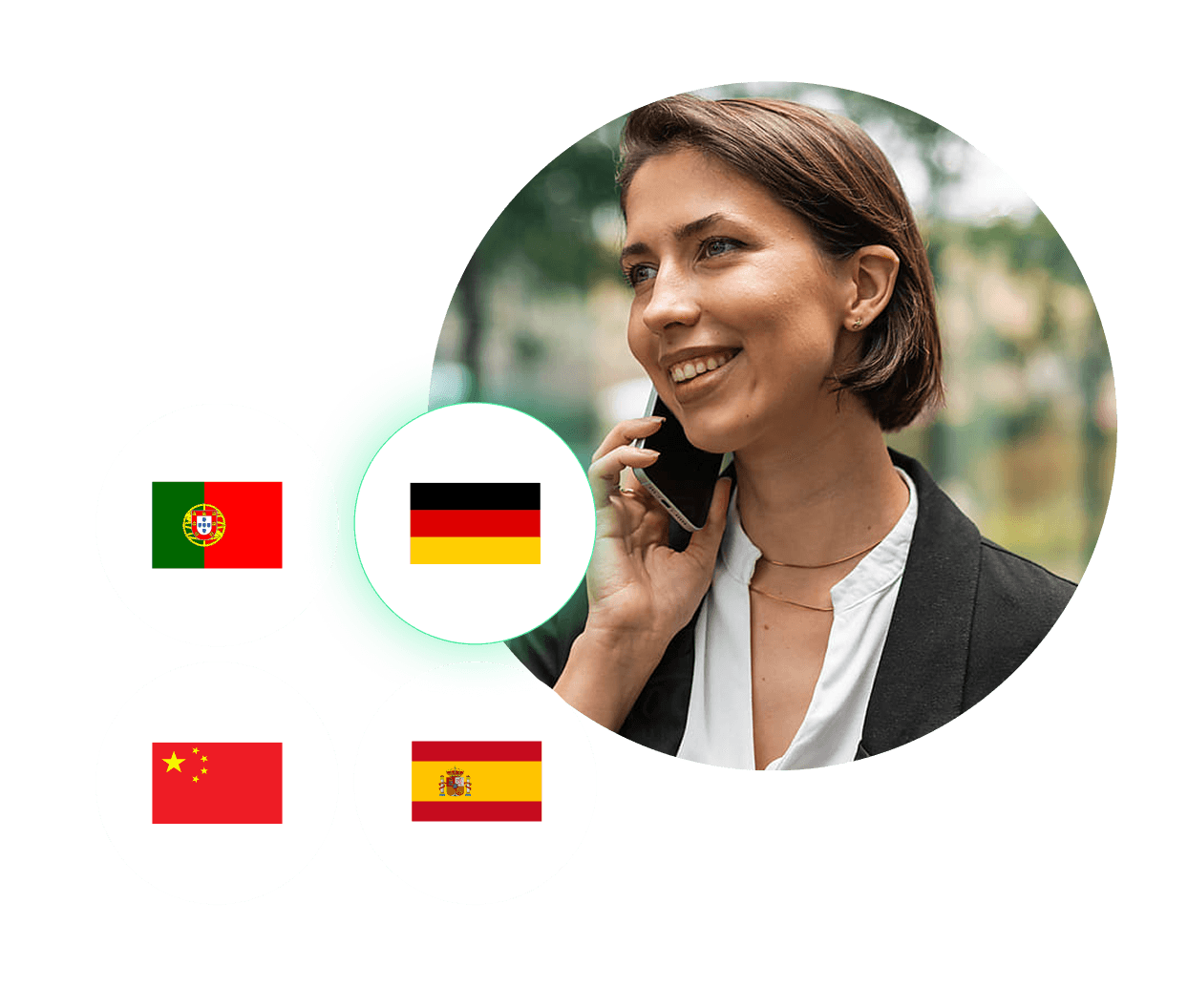 Sanas recognizing languages during a conversation